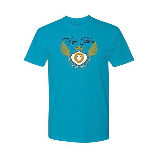 High Status Logo Tee Rain Blue