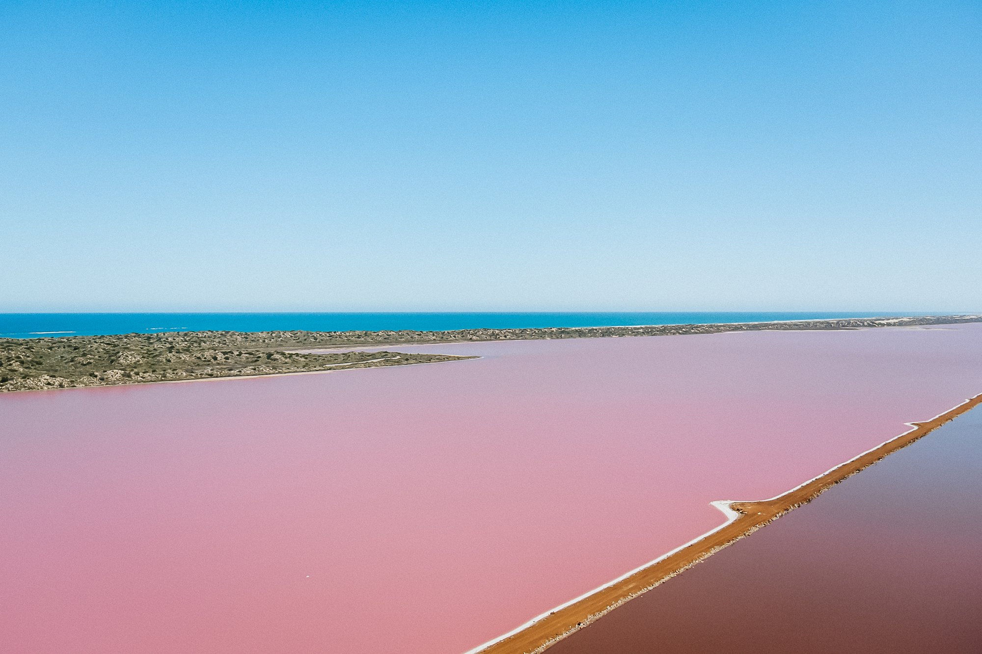 Pink Lake Landscape 12x18