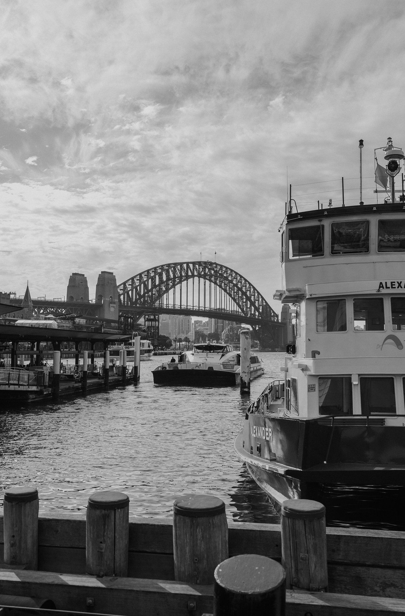 Sydney Harbour B&W 24x36