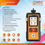 Thumbnail: HTC GD 801 4 In 1 Gas Detector (H2S, O2, Ex, CO)