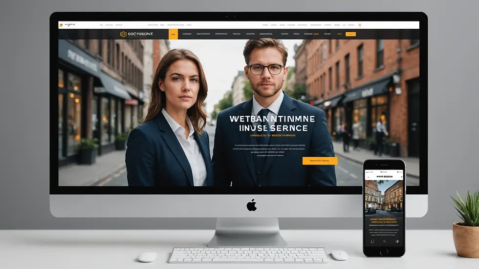 Website design showcasing investigative services