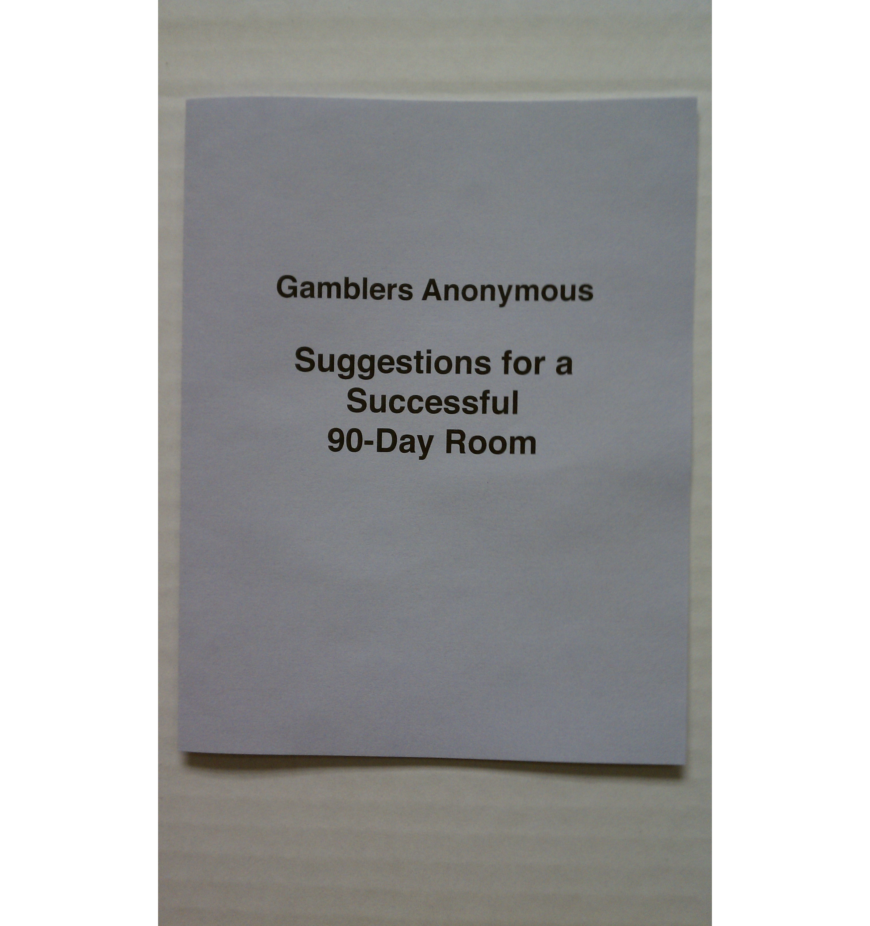 Suggestions for a Successful 90-Day Room