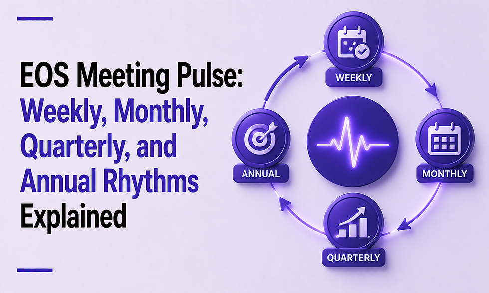 EOS Meeting Pulse: Weekly, Monthly, Quarterly, and Annual Rhythms Explained