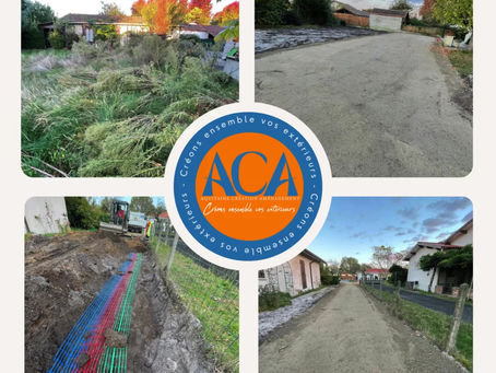 Préparation d'un terrain pour une double construction