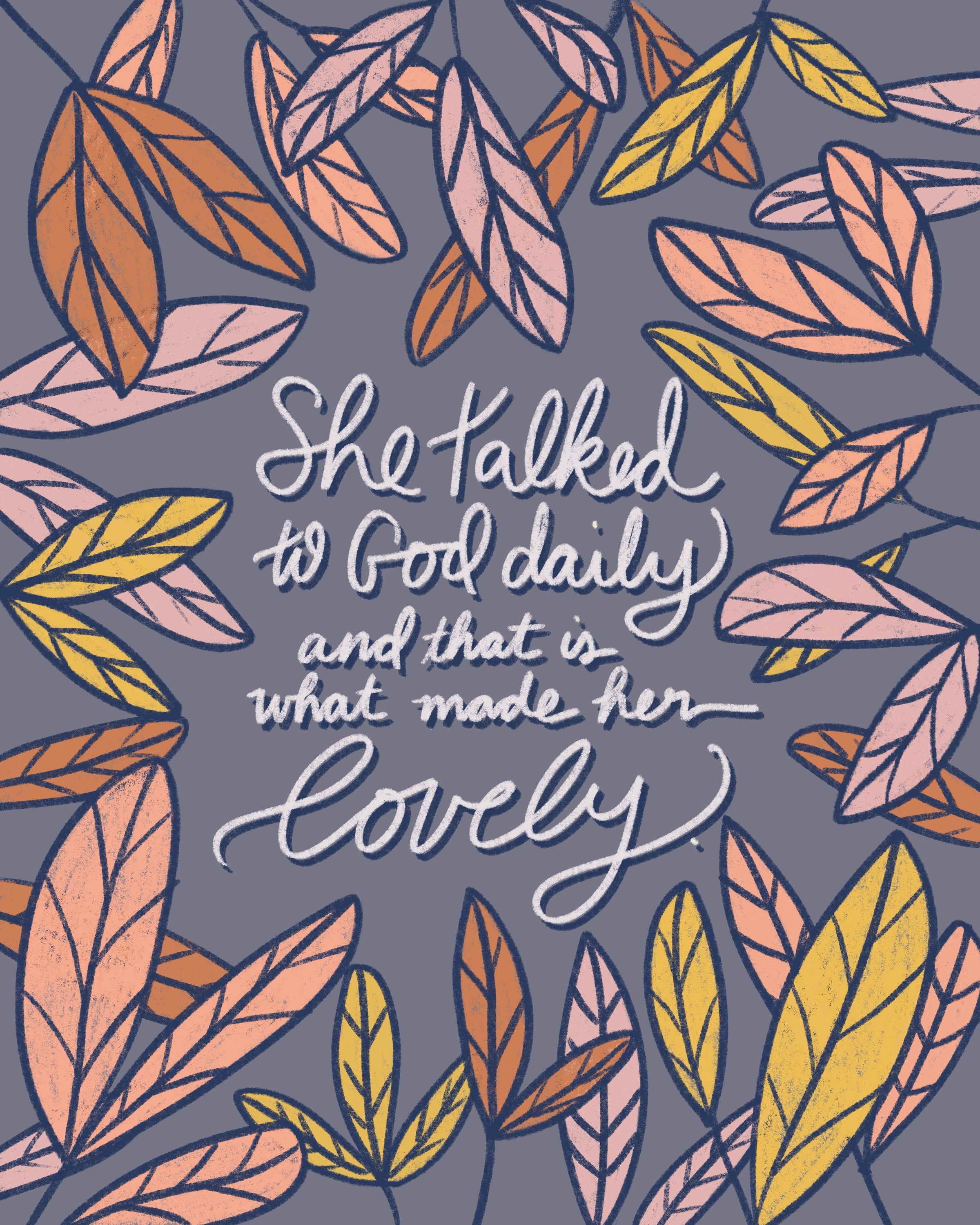 She Talked to God Daily Print