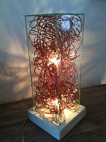 lampe fil de cuivre