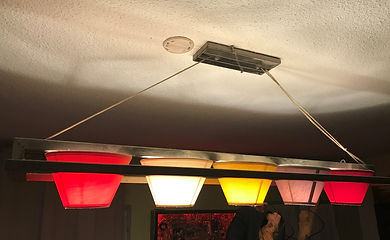 lustre cinq abats jour