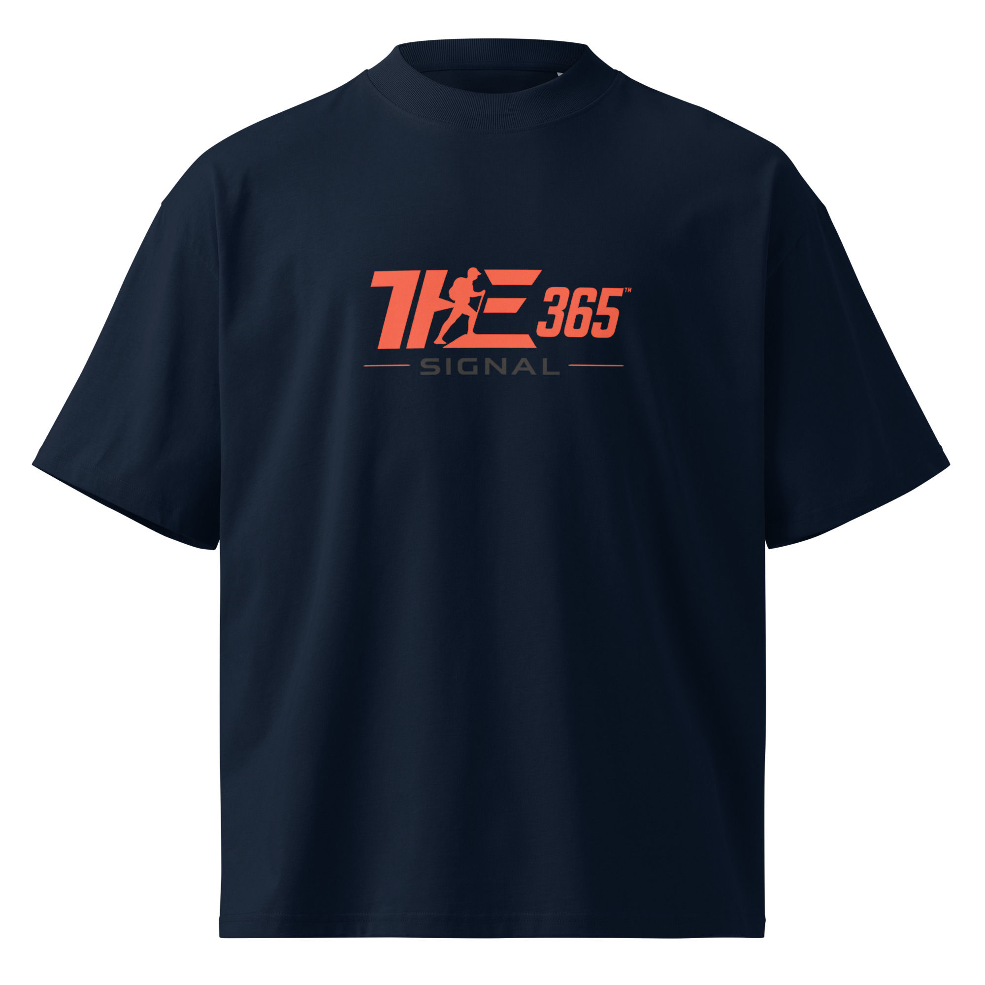 THE 365™: Signal Unisex organic high neck t-shirt