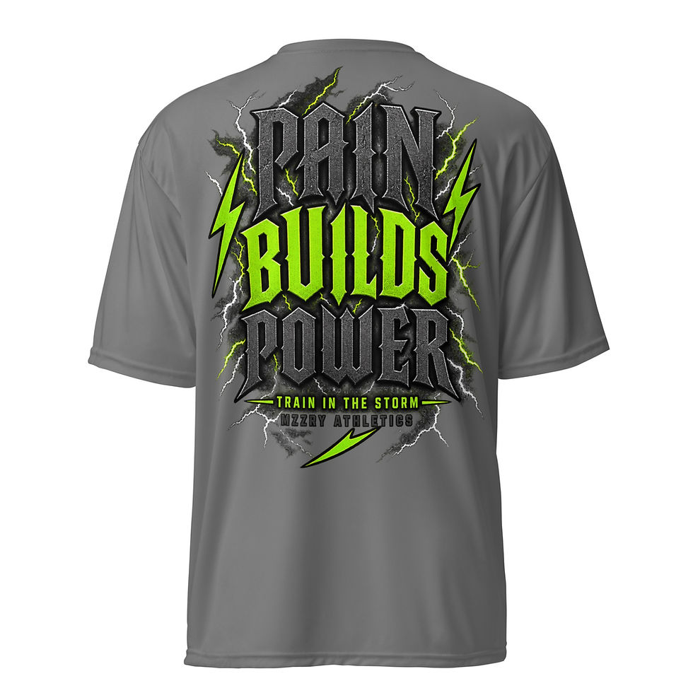 Thumbnail: MZZRY Athletics “Pain Builds Power” Training Tee