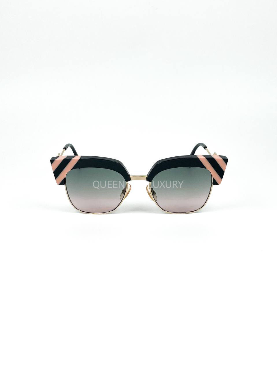 Fendi Sunglasses FF Waves Gradient Grey Pink