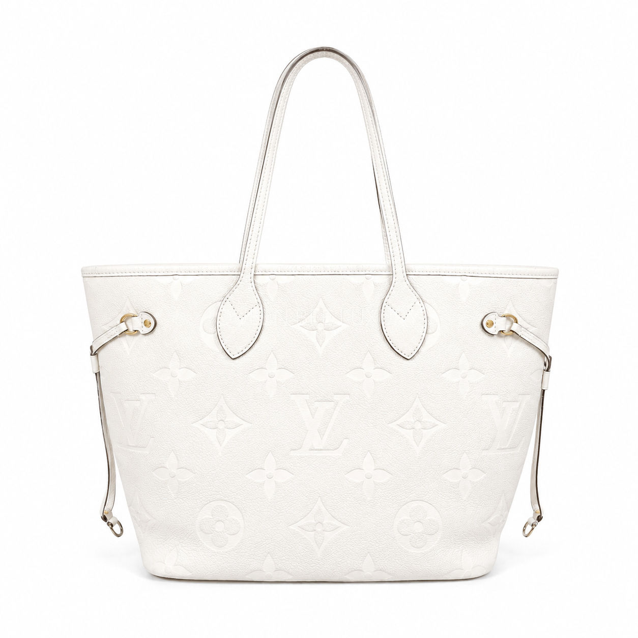 LV Neverfull MM Empriente Leather Creme (CHIP)