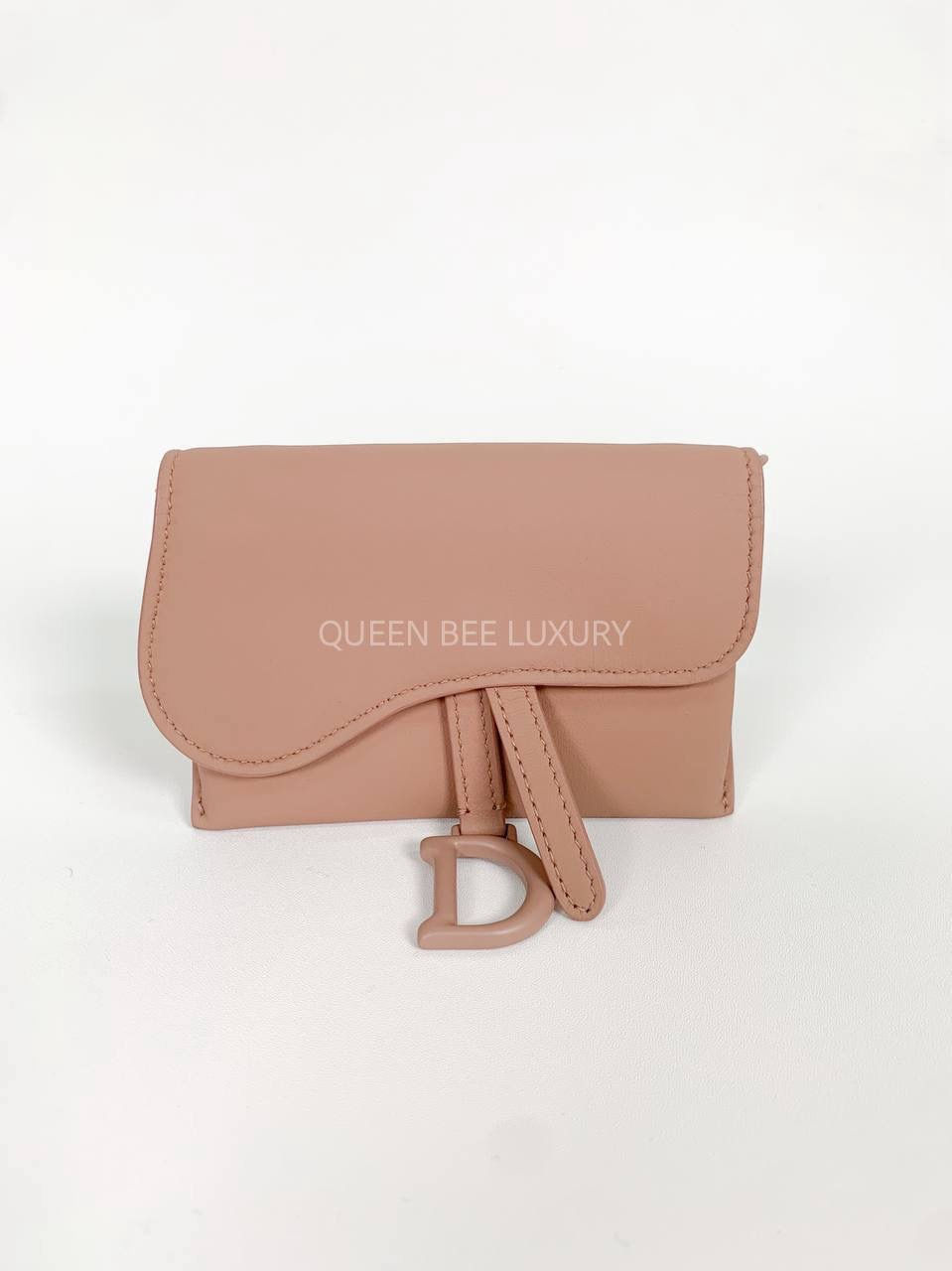 Dior Saddle Chain Pouch Nano Ultramatte Nude 2020