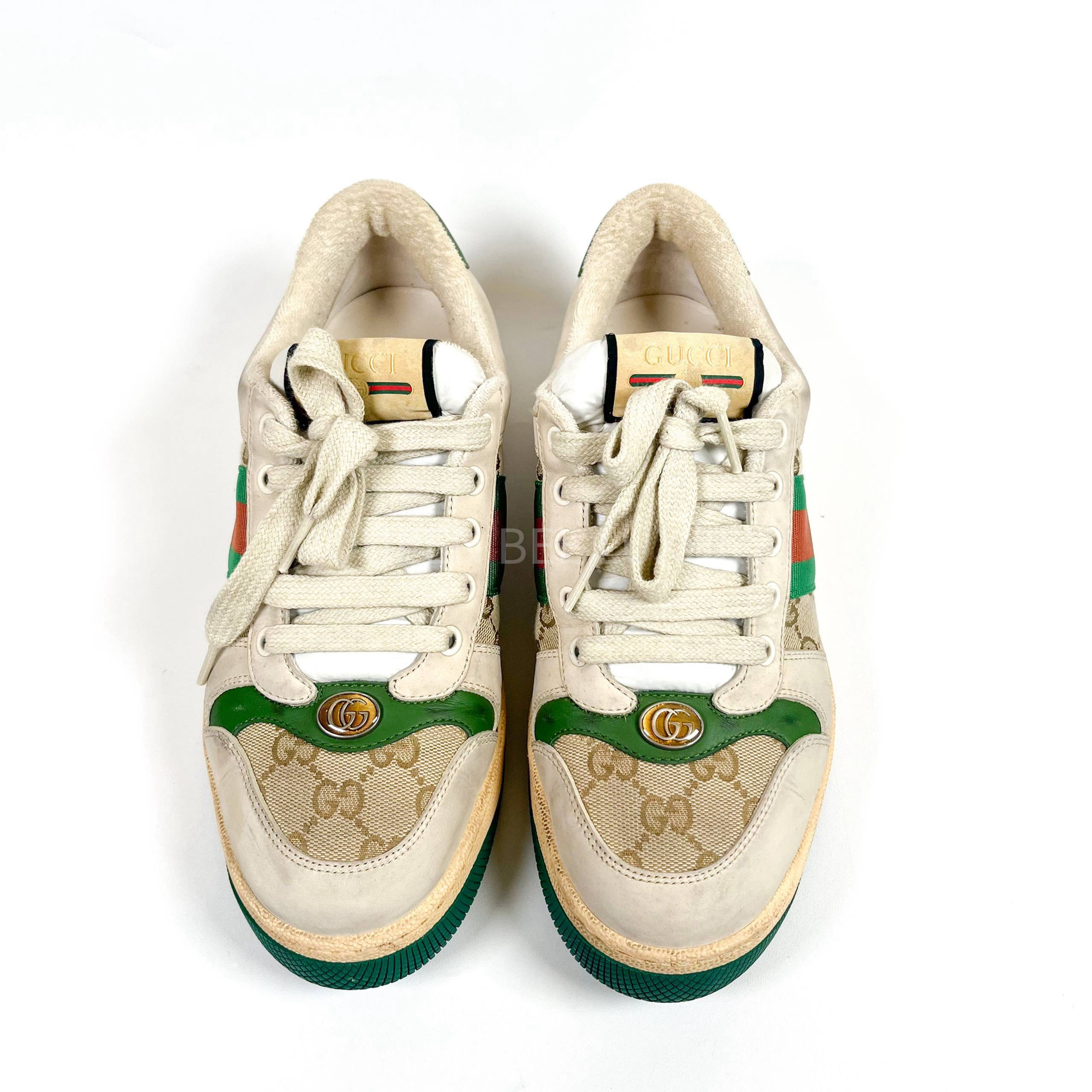 Gucci GG Web Screener Sneakers Size 39.5 