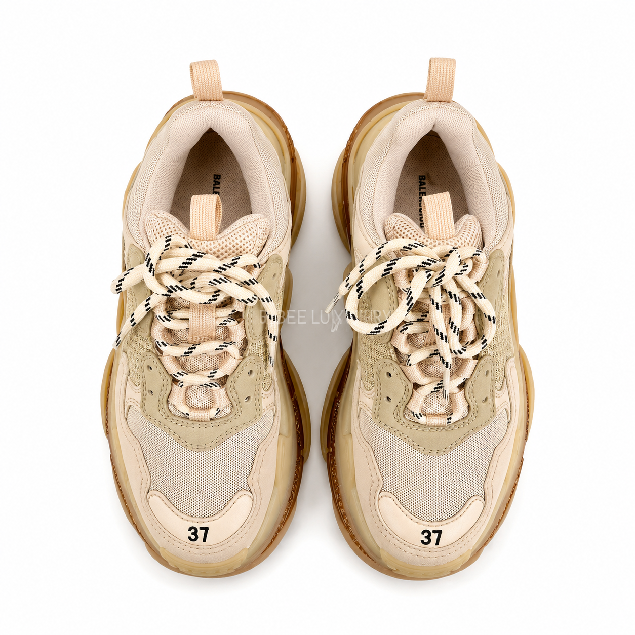 Balenciaga Triple S Sneakers Beige Size 37