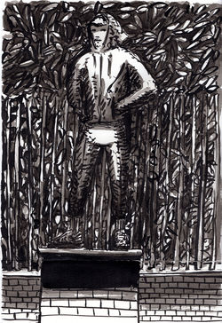 "Last Aténa 3" encre de chine 20x30