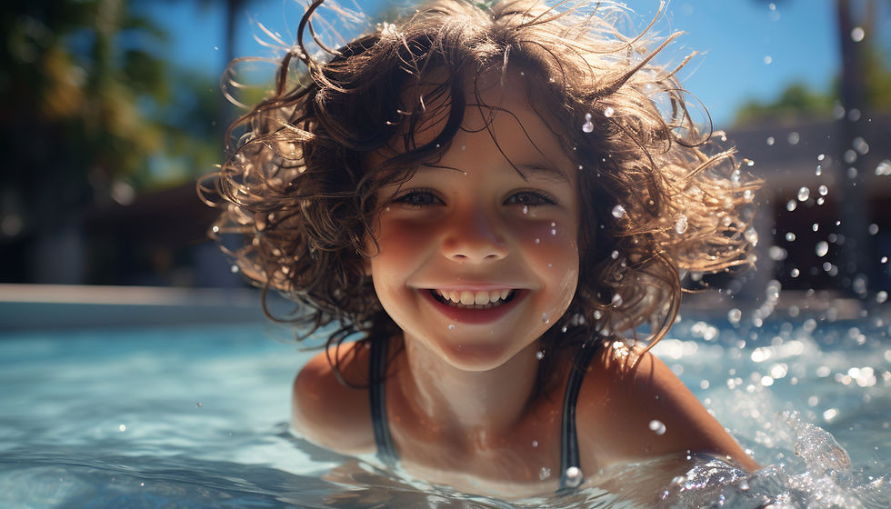 enfant dans une piscine