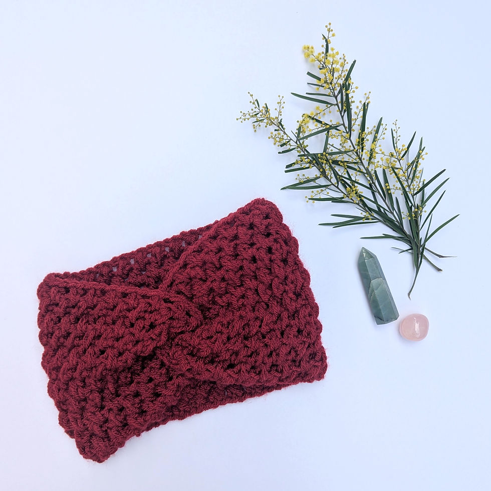 Thumbnail: Crocheting Wyldly for Cancer Head Wrap