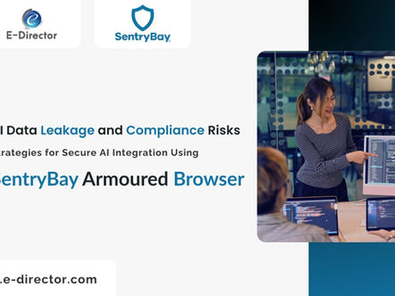 SentryBay Armoured Browser protecting against AI data leakage and compliance risks with secure integration strategies.