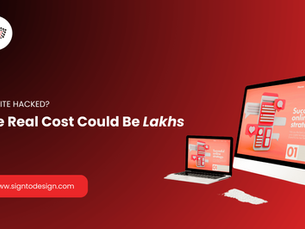 Protecting your small business website is vital—graphic shows warning about high costs from a potential website hack.