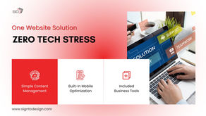 Website solution for small businesses featuring zero tech stress, simple content management, mobile optimization and tools.