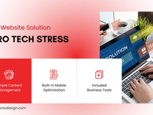 Website solution for small businesses featuring zero tech stress, simple content management, mobile optimization and tools.