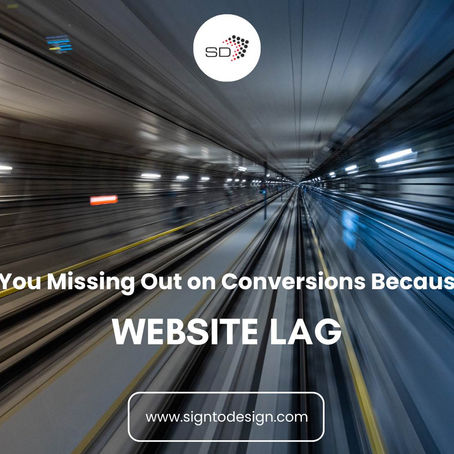 Blurred subway tunnel image with text warning how a slow website cost for small business can result in lost revenue.