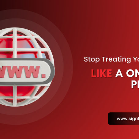 Graphic showing a web icon with magnifying glass and text promoting website maintenance for small businesses as an ongoing need.