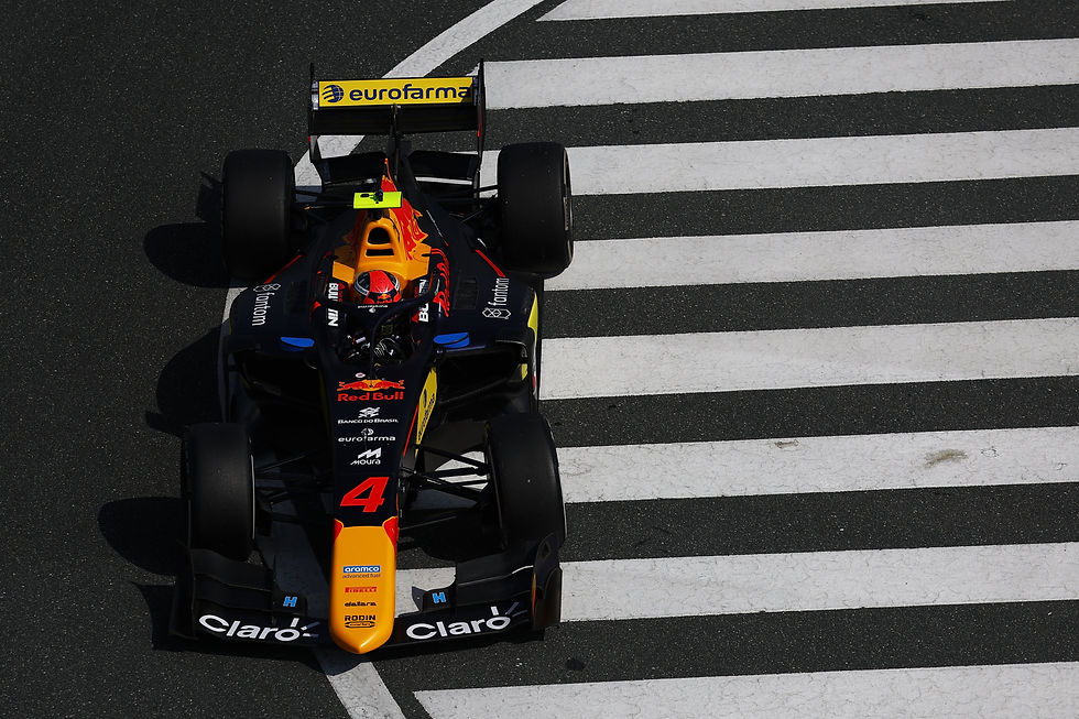 Enzo Fittipaldi durante a pré-temporada da Fórmula 2 no Bahrein/ Foto: Reprodução F2