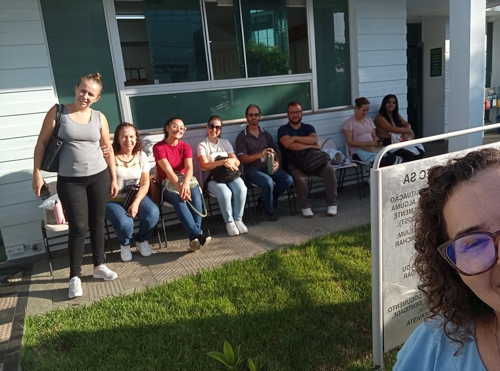 Nossa equipe em treinamento no Hemominas, em Divinópolis
