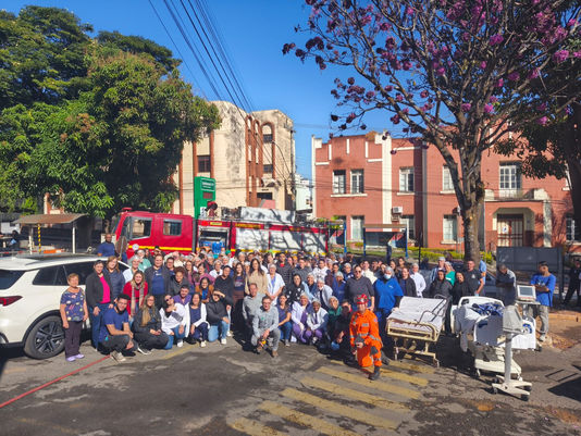 Santa Casa de Formiga realiza simulado de evacuação em parceria com o Corpo de Bombeiros