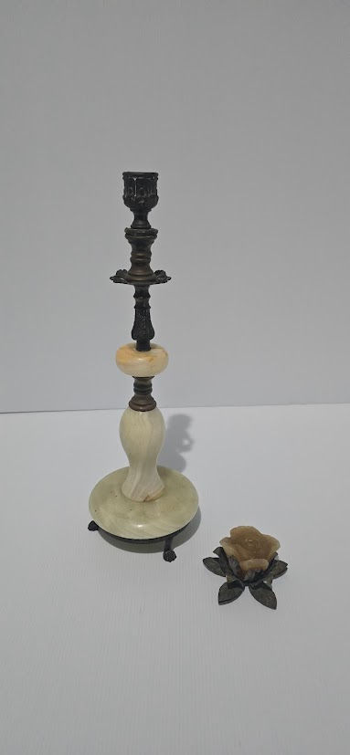 Thumbnail: Onyx & Brass Candle Stick