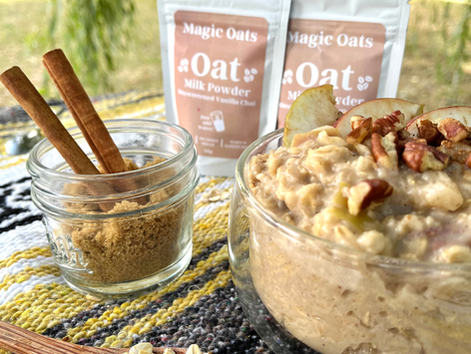 How to Make an Easy Spiced Vanilla Chai Oatmeal This Fall.