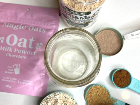 Chocolate Peanut Butter Protein Power Oats for Energizing at Home, Camping and Backcountry trips!