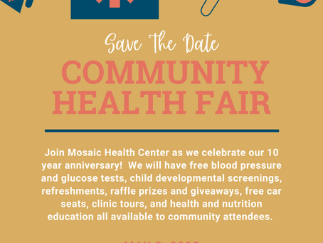 May 3 Community Health Fair