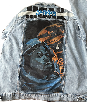 customised denim jacket