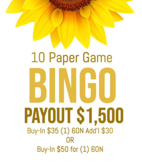 Friday 10 Paper Game Bingo