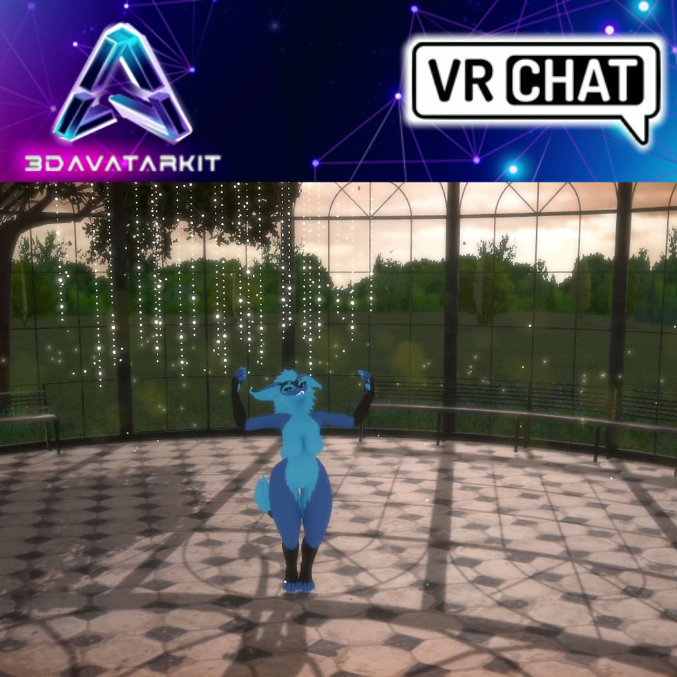 Thumbnail: 3D VRChat Avatar - Zephyra Dragon, The Elegant Fantasy Dragon Guardian