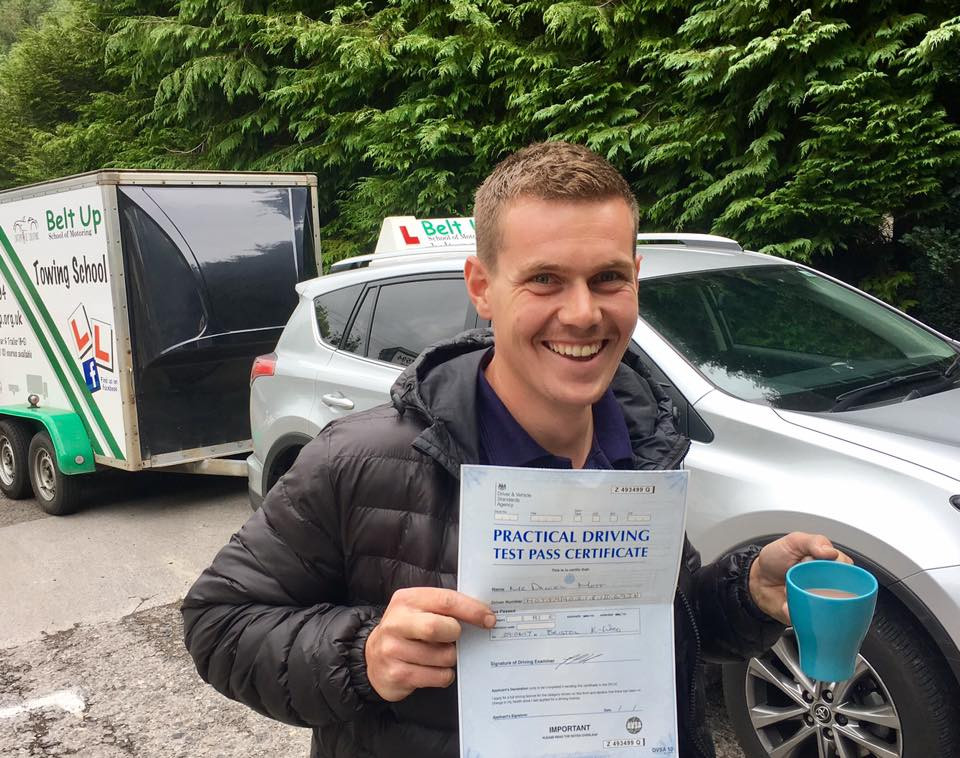 Dan Mott passes car and trailer test with Belt Up School of Motoring