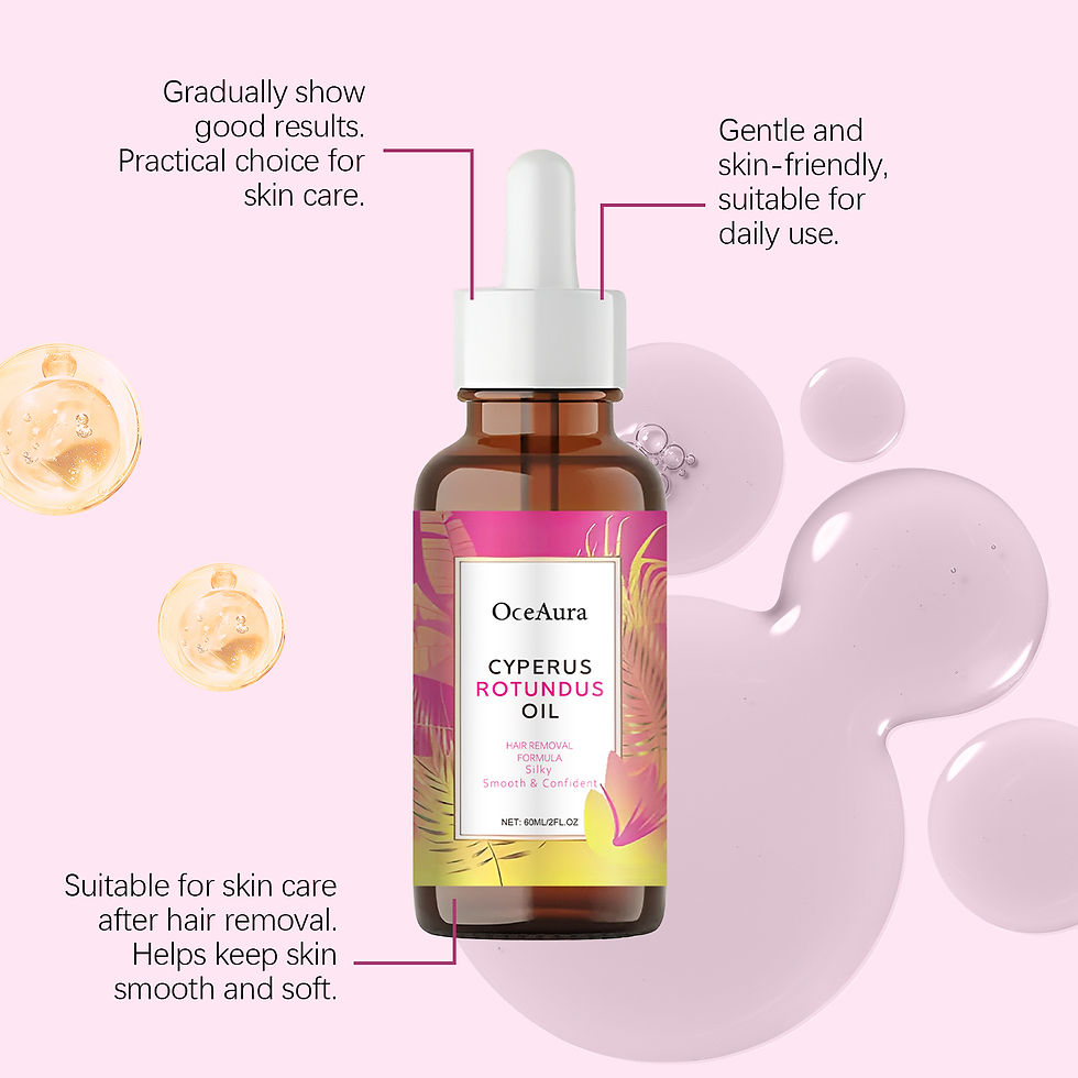 Miniatura: OceAura Cyperus Rotundus Oil for Hair Removal Soft Smooth Skin Care Deep Hydrati