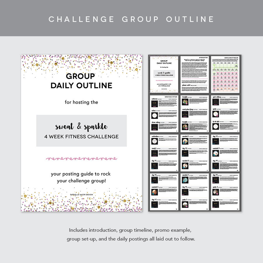 Thumbnail: 28 Day Sweat & Sparkle Fitness Challenge Group Kit