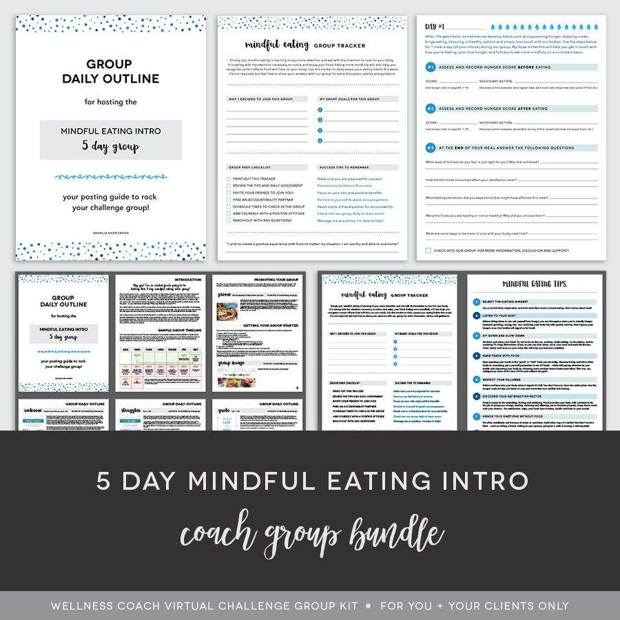 5 Day Mindful Eating Challenge Group Kit