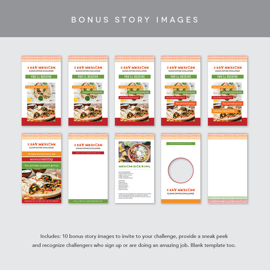 Thumbnail: 5 Day Mexican Clean Eating Challenge Group Kit