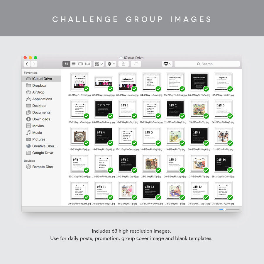 Thumbnail: Black 21 Day Fitness Challenge Group Kit