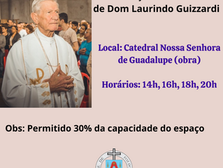 Horário das celebrações do funeral de Dom Laurindo Guizzardi