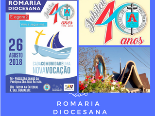 Vamos juntos na Romaria Diocesana