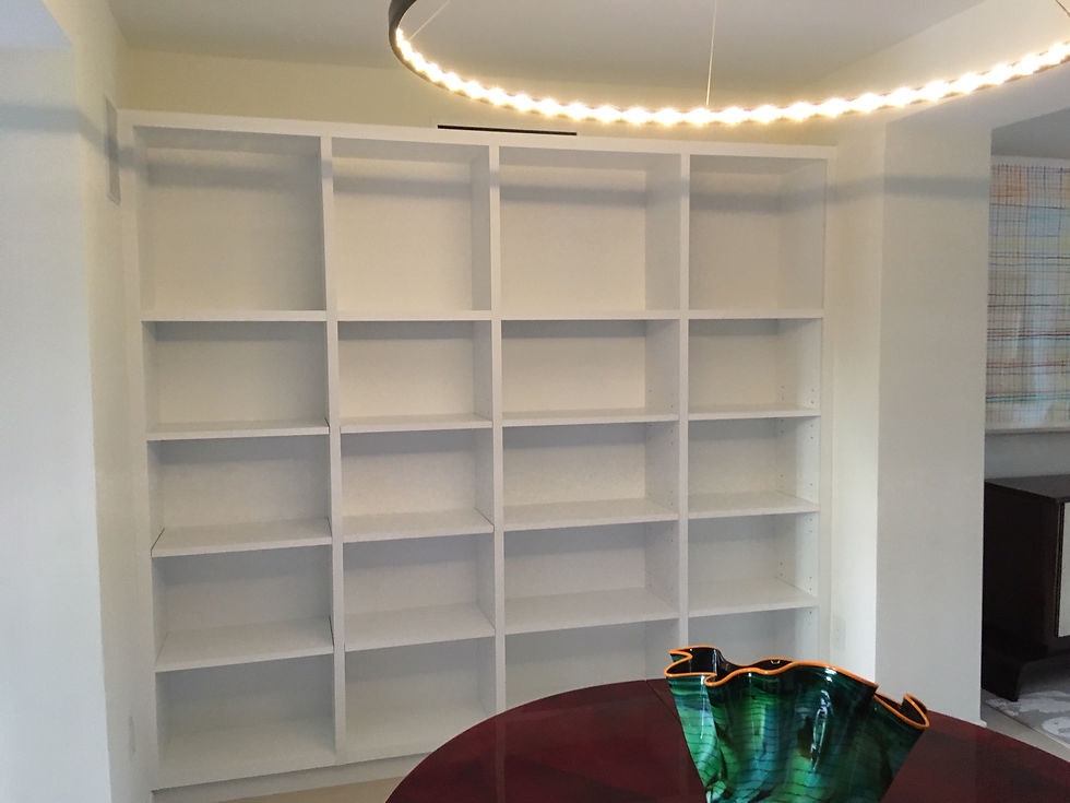 Custom Wall Unit Installed