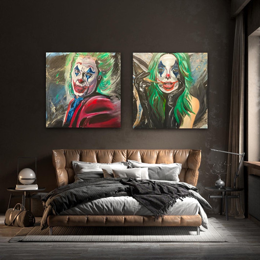 Joker acrylic painting