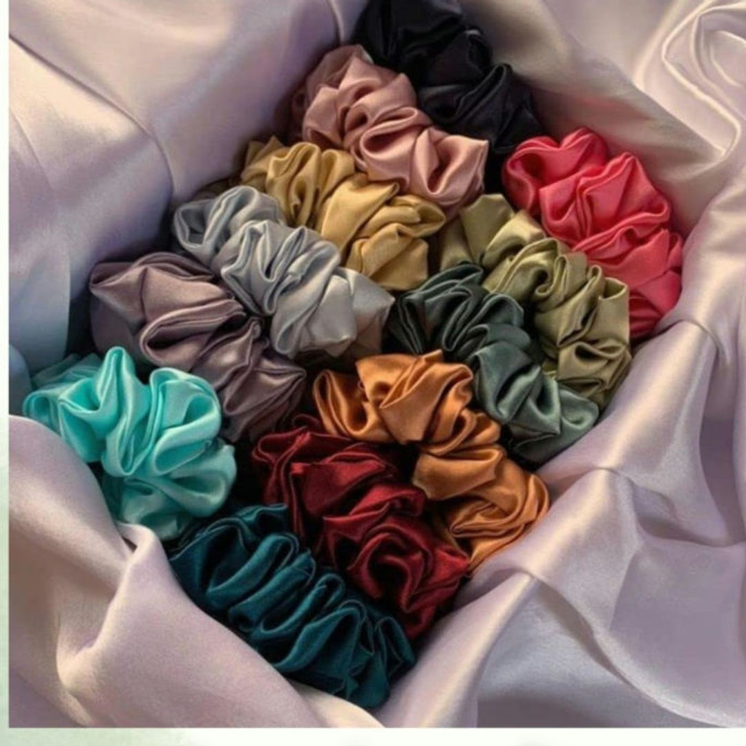 6 Satin Scrunchie Variety Pack
