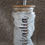Thumbnail: Canister glass with bamboo lid & straw - personalised