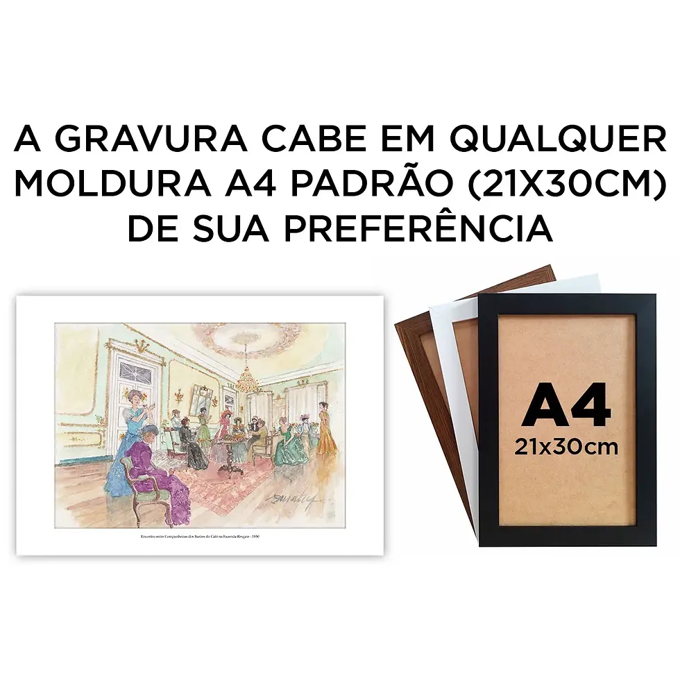 Miniatura: Encontro entre Companheiras dos Barões do Café na Fazenda Resgate - 1850